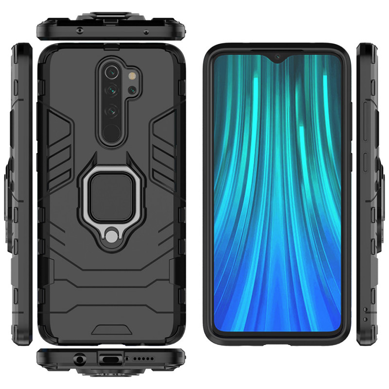 Фото Ударопрочный чехол Transformer Ring for Magnet для Xiaomi Redmi Note 8 Pro (Черный / Soul Black) в магазине vchehle.ua