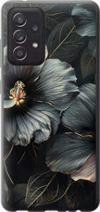 Чохол Чорні квіти для Samsung Galaxy A52 4G