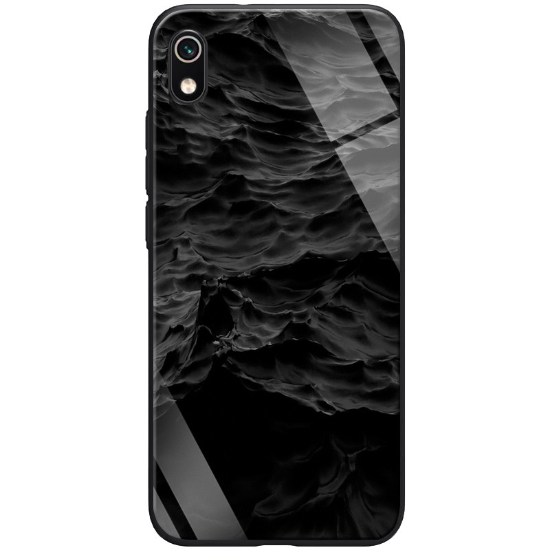 

TPU+Glass чехол ForFun для Xiaomi Redmi 7A (Море / Черный) 749571