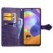 Фото Кожаный чехол (книжка) Art Case с визитницей для Samsung A750 Galaxy A7 (2018) (Фиолетовый) на vchehle.ua