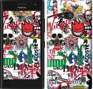 

Чохол Many different logos на Nokia Lumia 730 638232