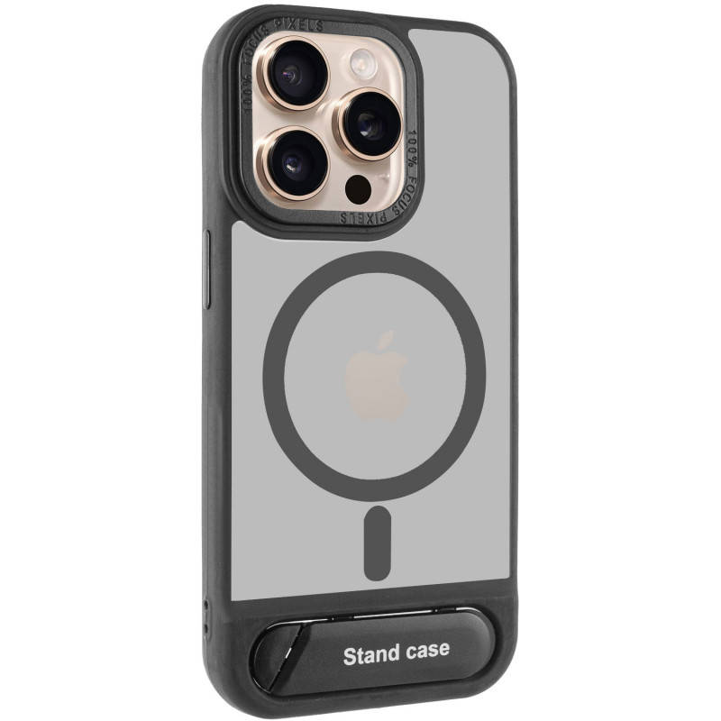 TPU+PC чехол Stand case для Apple iPhone 15 Pro Max (6.7") (Black)