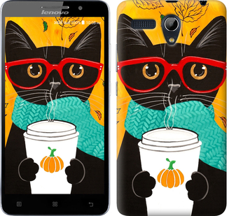 

Чохол Осінній кіт на Lenovo A616 581011