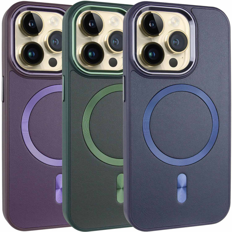 Кожаный чехол SnapCase with Magnetic Safe для Apple iPhone 15 Pro (6.1")