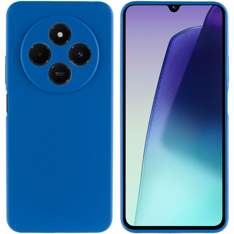 Фото Чехол Silicone Cover Lakshmi Full Camera (AA) для Xiaomi Redmi 14C / Poco C75 (Синий / Navy Blue) на vchehle.ua