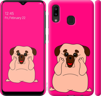 

Чехол Весёлый мопс для Samsung Galaxy A20e A202F 928264
