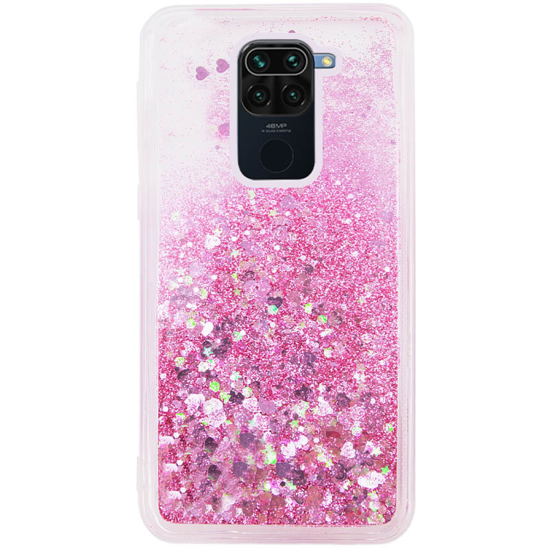 

TPU чохол Liquid hearts для Xiaomi Redmi Note 9 (Рожевий) 906170