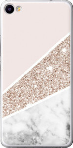 Чехол Пастельный мрамор для Meizu U20