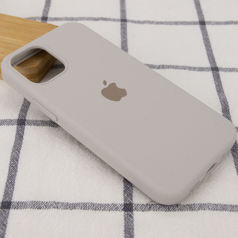 Фото Чехол Silicone Case Full Protective (AA) для Apple iPhone 14 Pro (6.1") (Серый / Stone) на vchehle.ua