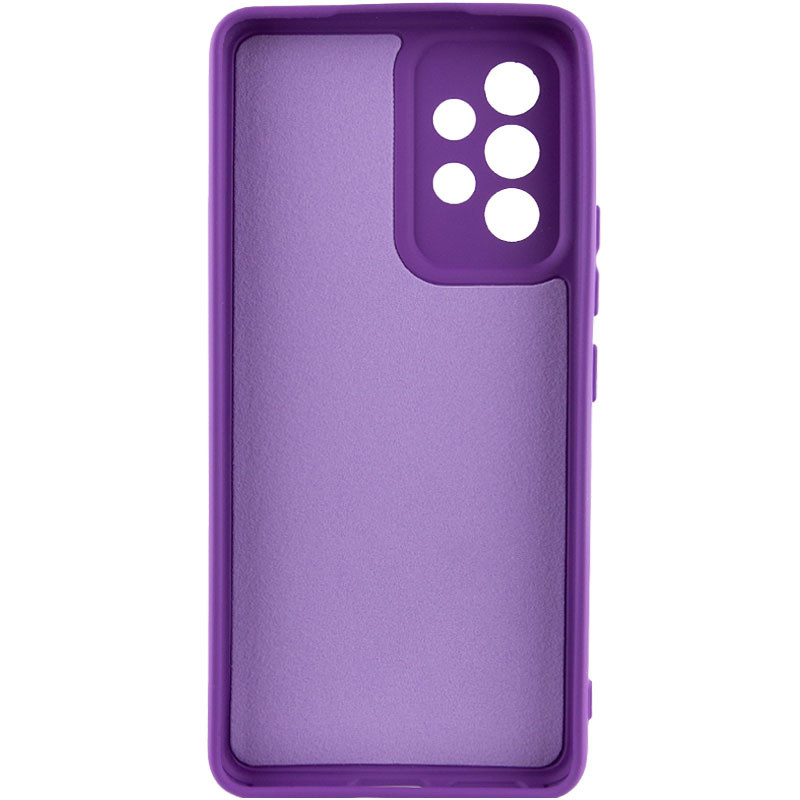 Фото Чехол TPU GETMAN Liquid Silk Full Camera для Samsung Galaxy A52 4G / A52 5G / A52s (Фиолетовый / Purple) на vchehle.ua