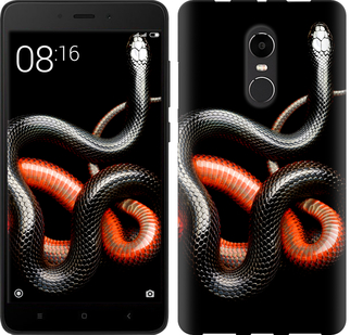 

Чехол Красно-черная змея на черном фоне для Xiaomi Redmi Note 4X 482195