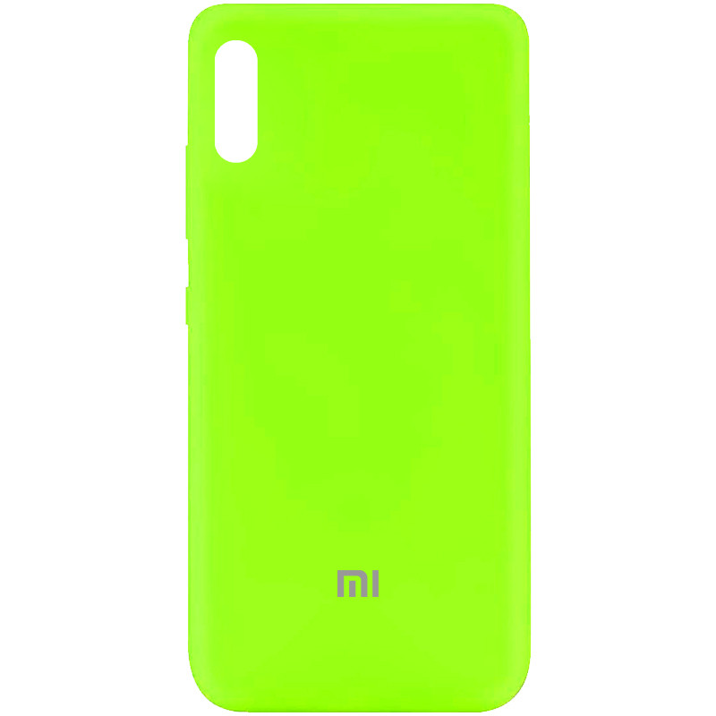 Чохол Silicone Cover My Color Full Protective (A) на Xiaomi Redmi 9A (Салатовий / Neon green)
