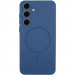 Чехол Silicone Cover Lakshmi Full Camera (AA) with MagFit для Samsung Galaxy S24 FE (Синий / Navy Blue)