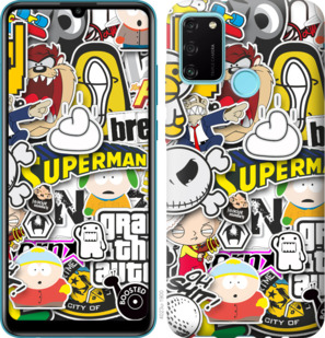 

Чехол Popular logos для Huawei Honor 9A 917203