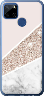 Чехол Пастельный мрамор для Realme 7i