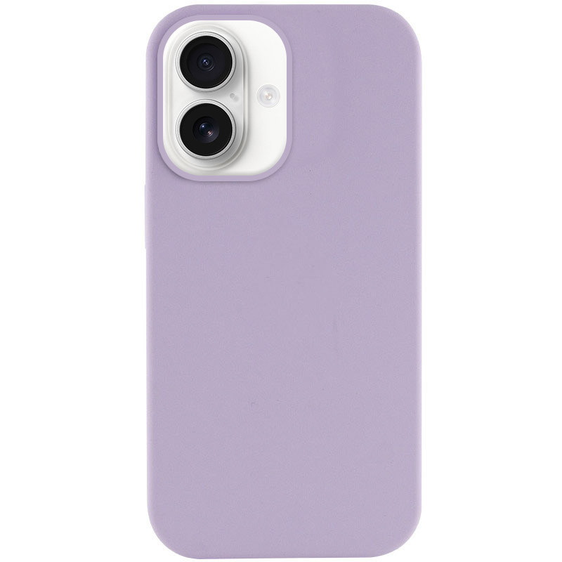 Чехол Silicone Case Full Protective (AA) NO LOGO для Apple iPhone 16 (6.1") (Сиреневый / Lilac)