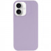Чехол Silicone Case Full Protective (AA) NO LOGO для Apple iPhone 16 (6.1") (Сиреневый / Lilac)