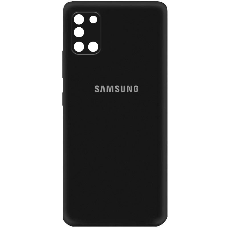 Чохол Silicone Cover My Color Full Camera (A) на Samsung Galaxy A31 (Чорний / Black)