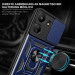 Ударопрочный чехол Camshield Serge Ring для Xiaomi Redmi 13C / Poco C65 (Синий) в магазине vchehle.ua