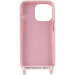 Фото Чехол Cord case Ukrainian style с длинным цветным ремешком для Apple iPhone X / XS (5.8") (Розовый / Pink Sand) на vchehle.ua