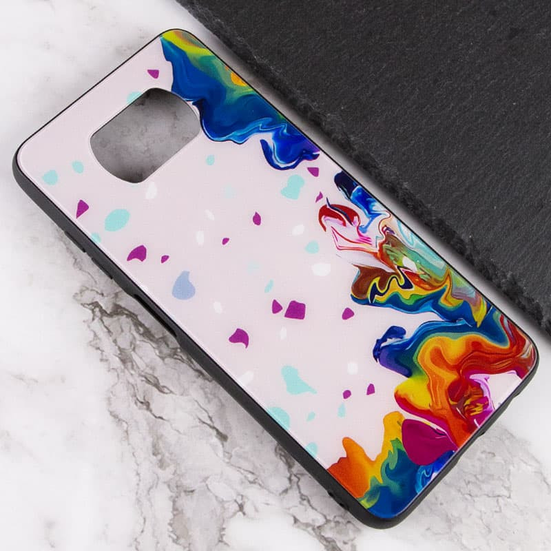 Фото TPU+Glass чохол Diversity на Xiaomi Poco X3 NFC / Poco X3 Pro (Stains multicolored) в маназині vchehle.ua