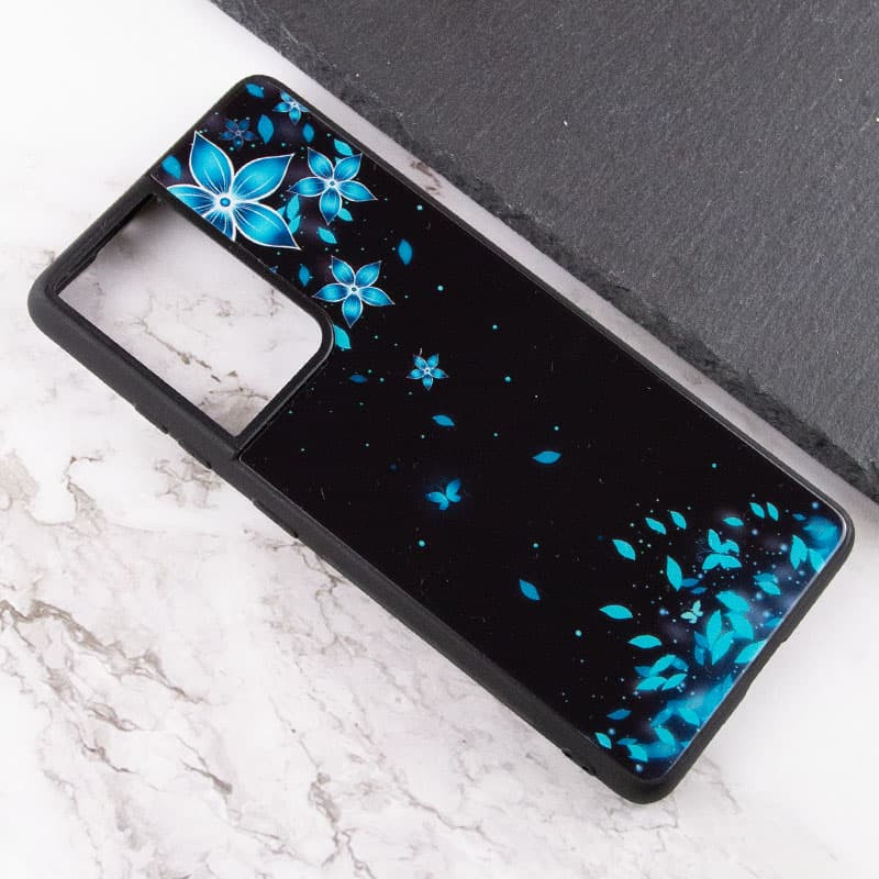 Фото TPU+Glass чехол Diversity для Samsung Galaxy S21 Ultra (Bloom) в магазине vchehle.ua