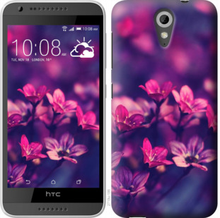 

Чехол Пурпурные цветы для HTC Desire 620G 923711