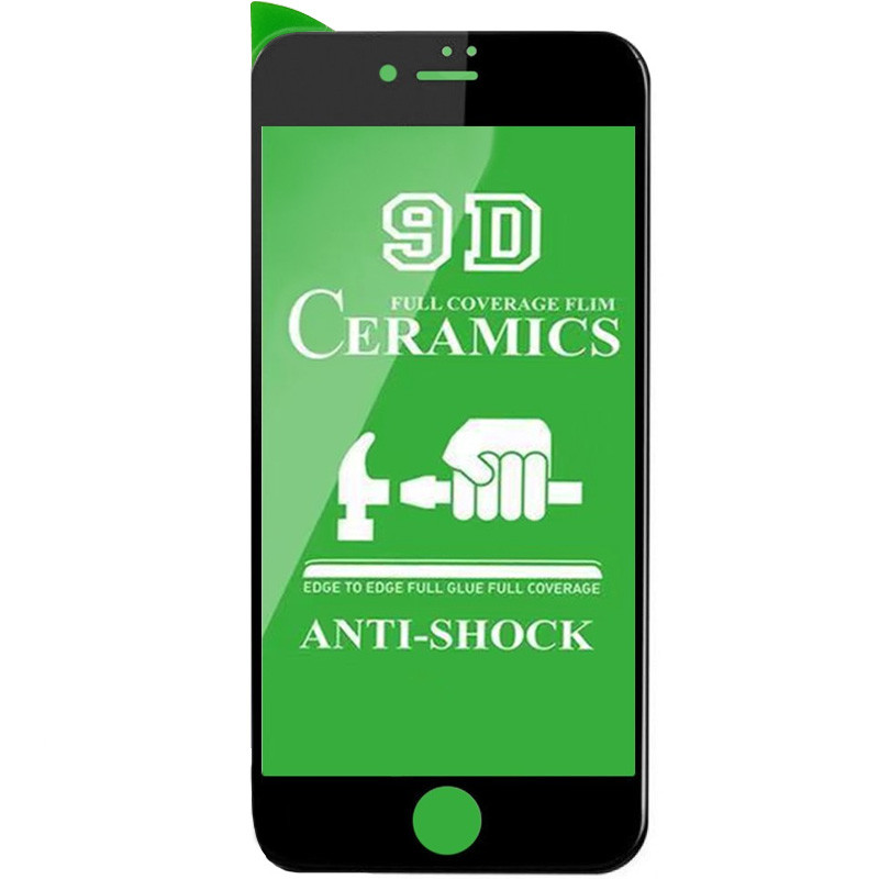 Захисна плівка Ceramics 9D на Apple iPhone 6/6s (4.7") (Чорна)