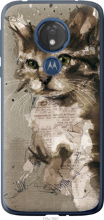 

Чехол Котёнок из пятен и линий для Motorola Moto G7 Power 1391119