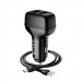 АЗУ Hoco Z36 Leader 2.4A (2USB-A) + кабель USB to MicroUSB (Черный) в магазине vchehle.ua