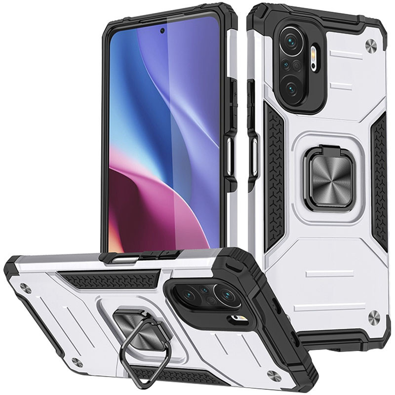 

Ударостійкий чохол Union Ring for Magnet для Xiaomi Redmi Note 10 Pro (Срібний) 1200691