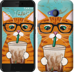 

Чехол Зеленоглазый кот в очках для HTC U11 Life 625178