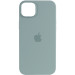 Уценка Чехол Silicone case (AAA) full with Magsafe для Apple iPhone 14 Pro Max (6.7") (Дефект упаковки / Бирюзовый / Succulent)