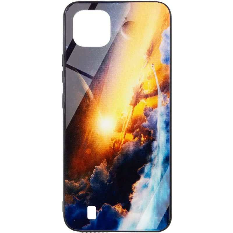 TPU+Glass чехол Diversity для Realme C11 (2021) (Above the clouds)
