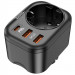 Фото МЗП Hoco NS3 Multifunctional PD20W (2USB/1Type-C/1xSocket) (Black) на vchehle.ua
