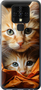 Чехол Котики 2 для Tecno Camon 16 SE CE7j