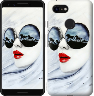 

Чохол Дівчина аквареллю на Google Pixel 3 778589