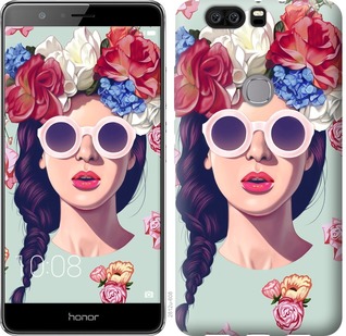 

Чехол Девушка с цветами для Huawei Honor V8 670110