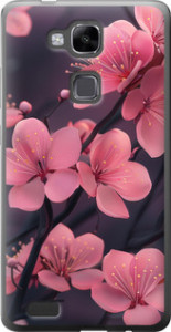 Чехол Пурпурная сакура для Huawei Ascend Mate 7