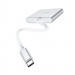 Фото Перехідник HUB Hoco HB14 Type-C to USB3.0 + HDMI + PD (Сталевий) на vchehle.ua