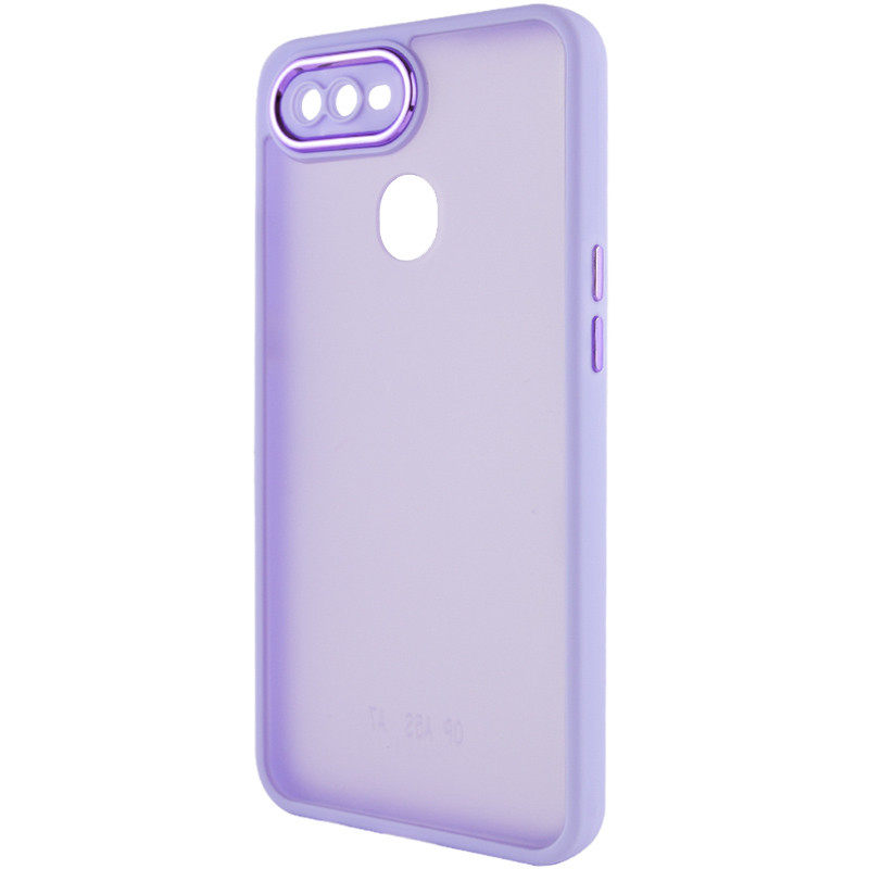 TPU+PC чехол Accent для Oppo A5s / Oppo A12 (White / Purple)