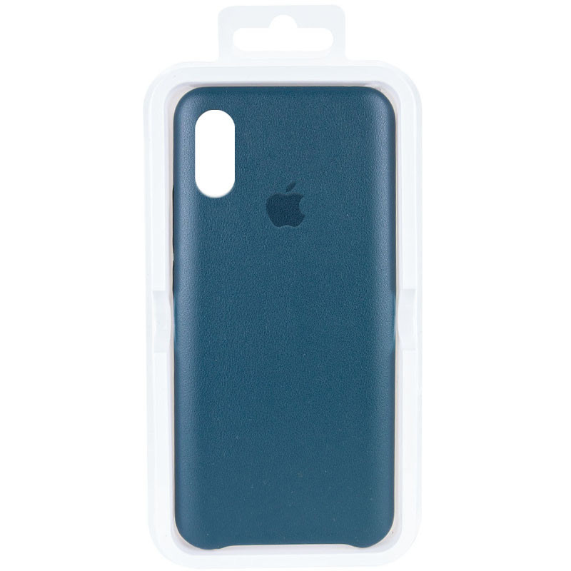 Фото Уценка Кожаный чехол AHIMSA PU Leather Case Logo (A) для Apple iPhone X / XS (5.8") (Эстетический дефект / Зеленый) в магазине vchehle.ua