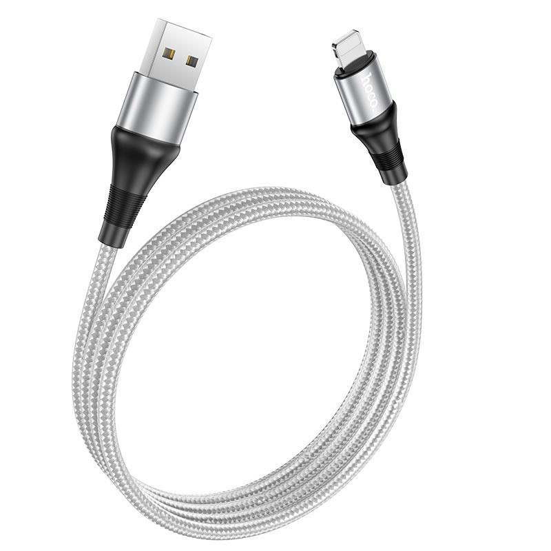 Фото Дата кабель Hoco X50 "Excellent" USB to Lightning (1m) (Серый) на vchehle.ua