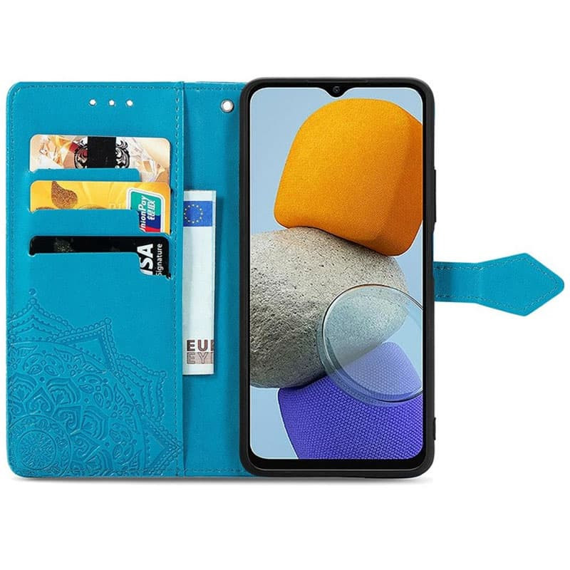 Фото Кожаный чехол-книжка Art Case с визитницей для Samsung Galaxy A24 4G (Синий) в магазине vchehle.ua