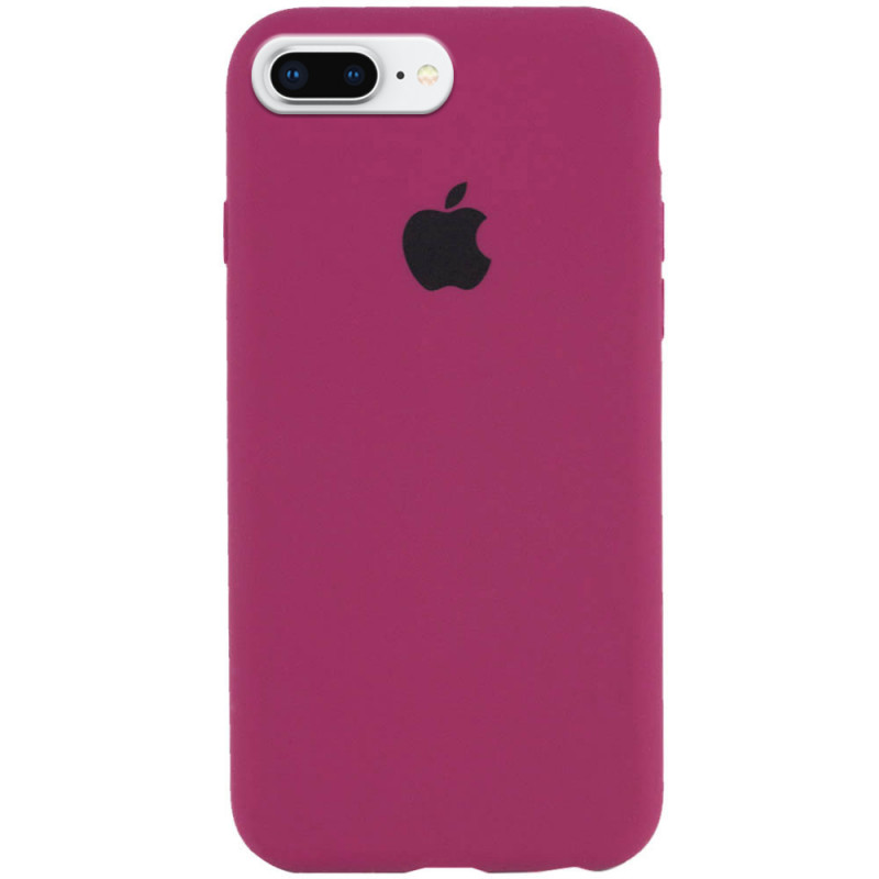 Чохол Silicone Case Full Protective (AA) на Apple iPhone 7 plus / 8 plus (5.5") (Бордовий / Maroon)