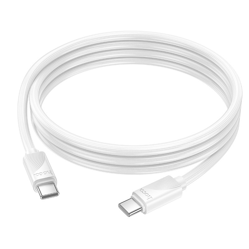 Фото Дата кабель Hoco X114 Energy Type-C to Type-C 60W (1m) (White) в магазине vchehle.ua