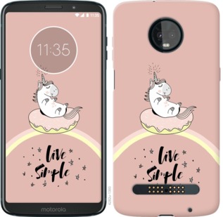 

Чохол Єдинорожки в пончике на Motorola Moto Z3 Play 719614