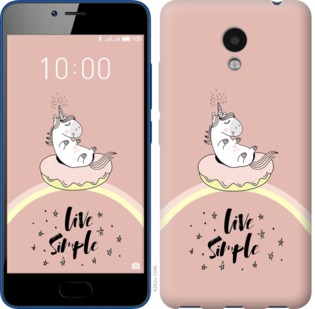 

Чехол Единорожка в пончике для Meizu M5c 719427