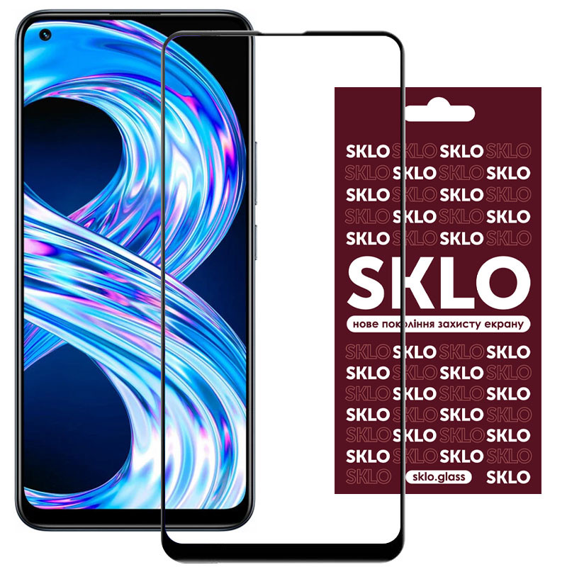 

Защитное стекло SKLO 3D (full glue) для Realme 8 (Черный) 1226043