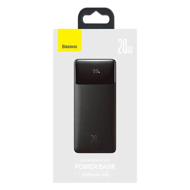 Портативний ЗП Baseus Bipow Overseas 20W 20000 mAh (PPBD050302) (Чорний) в магазині vchehle.ua